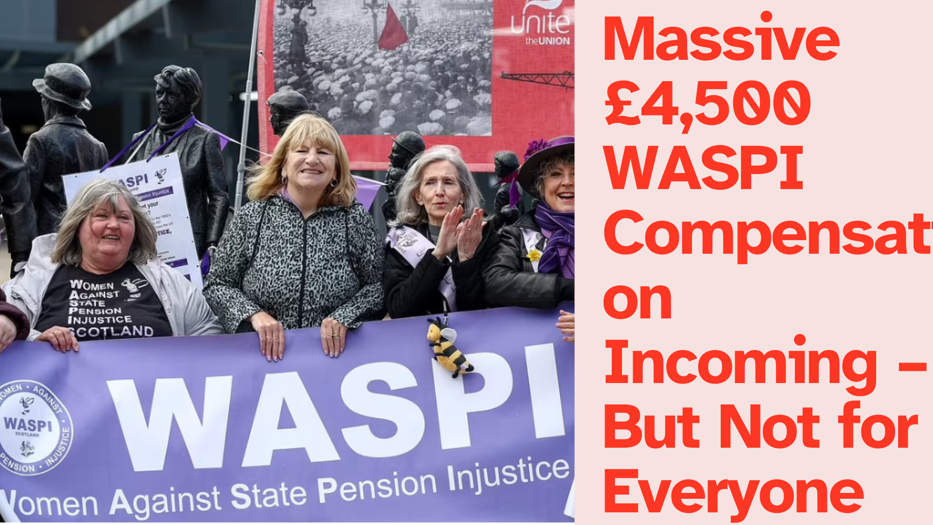 Massive £4,500 WASPI compensation incoming